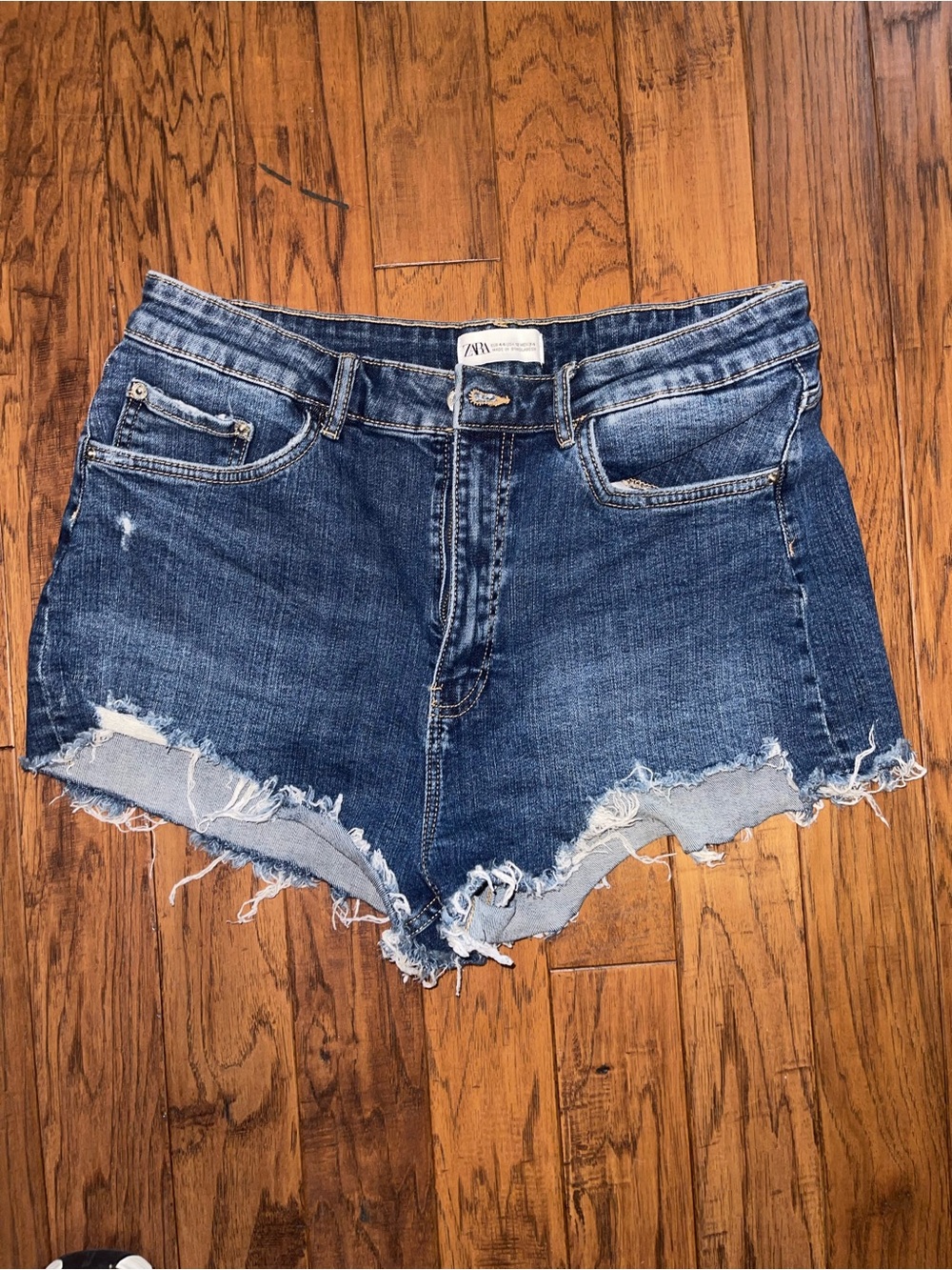 Zara High-waisted Denim Shorts